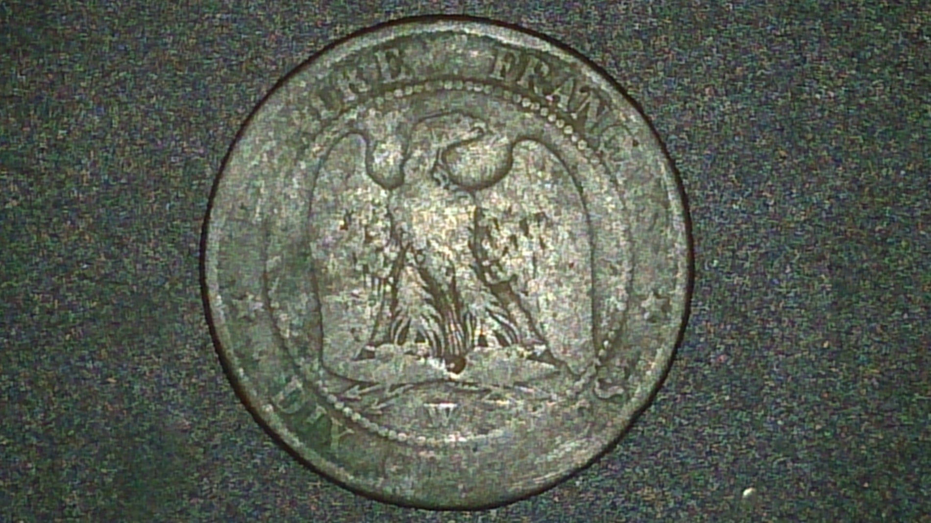 Pièce Rare : 1 Franc Argent 1856 à L'effigie De Napoléon III - France, Nettoyée, Collection