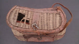 Creel Fishing Basket 1930s, Shoulder-Strap Leather Trim, Made In Japan - Roadshow Collectibles