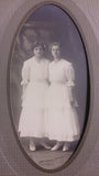 Black & White Portrait Of Two Young Woman, Edna age 17, Ruth age 20 - Roadshow Collectibles