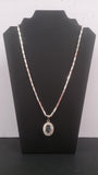 Sterling Silver Necklace, Beautiful Oval Labradorite Gemstone Pendant - Roadshow Collectibles