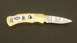 Pocket Knife/Folding Lock Blade/Scottish Hero's/Wooden Display Case - Roadshow Collectibles