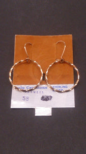Lulu Creations, Gilded Sterling Silver, Twisted Hoop Earrings. - Roadshow Collectibles