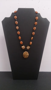 Necklace, Genuine Semi Precious Gemstones, Onyx, Carnelian and Jasper - Roadshow Collectibles