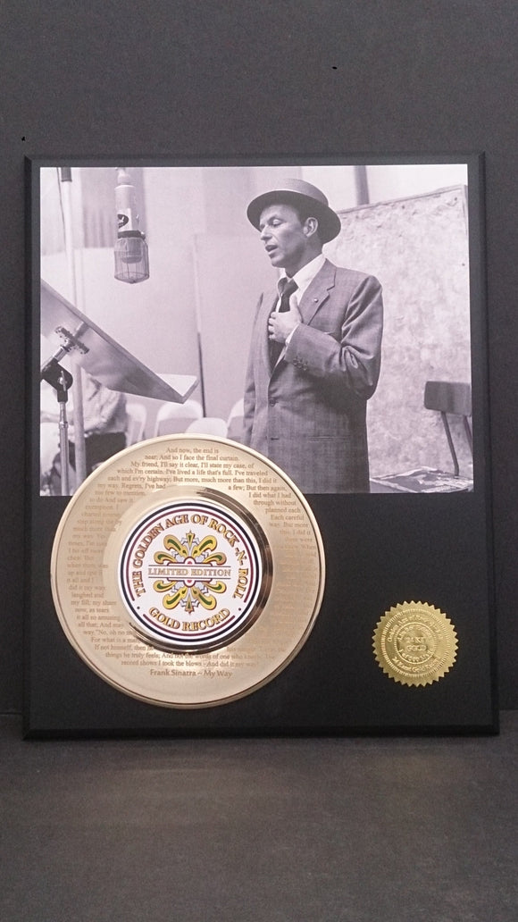 Frank Sinatra's 'My Way' Gold Record & Photo, Limited Edition 165/500 - Roadshow Collectibles