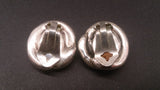 Earrings, Sterling Silver, Clip-On, Modernist Sculptural Spiral Design - Roadshow Collectibles