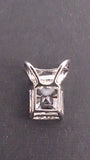 Pendant, White Gold, Princess-Cut Solitaire Absolute Simulated Diamond - Roadshow Collectibles