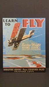 Curtiss-Wright Flying Service Metal Sign, Repro - Roadshow Collectibles