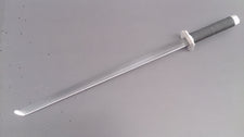 Japanese Chokuto Straight Sword, Stainless Steel, Black Robed Handle  - Roadshow Collectibles