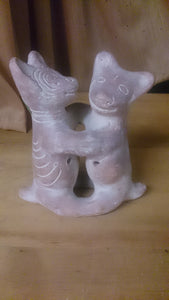 Pre-Columbian Aztec Mayan Pottery Figures Of Calima Dancing Dogs. - Roadshow Collectibles