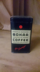 Bokar Coffee Still Bank, Tin Litho Freshly Roasted BOKAR Coffee A&P's - Roadshow Collectibles