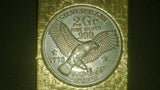 Money Clip, Gold Tone, 1776 Silver Coin, 2 Gr, FINE SILVER, .999 - Roadshow Collectibles