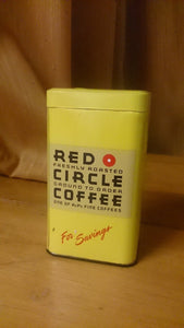 Red Circle Coffee Still Bank Tin Litho RED Roasted CIRCLE COFFEE A&P's - Roadshow Collectibles