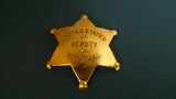 United States Deputy Marshal Badge, Brass, Reversed Embossed - Roadshow Collectibles