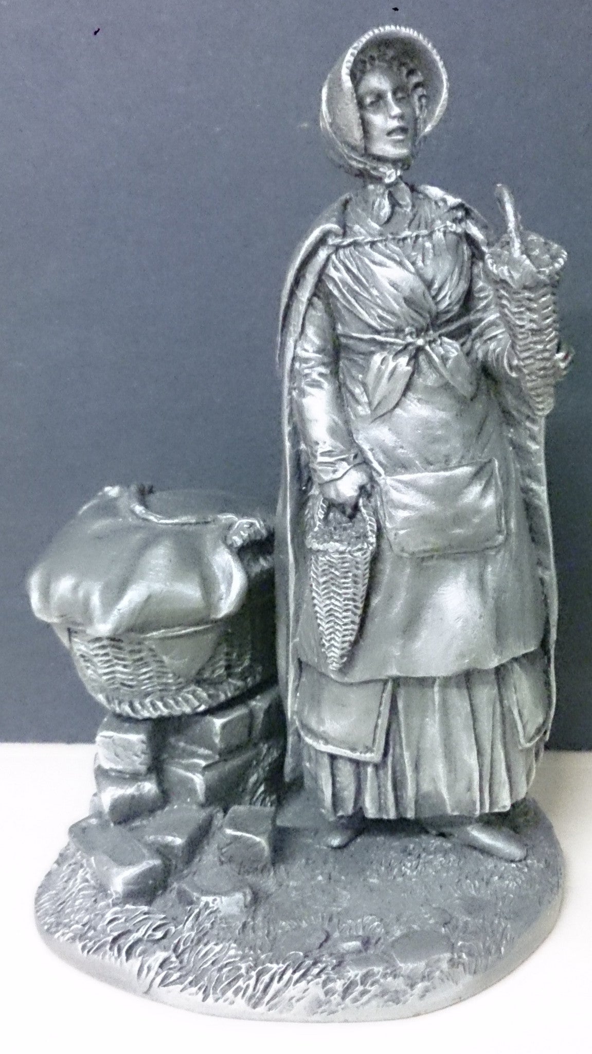 The Franklin Mint Pewter Figurine The Strawberry Girl 1977