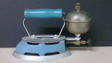 Coleman Steam Iron, Water Reservoir, Baby Blue, Made In The USA - Roadshow Collectibles