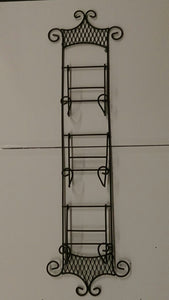 Vertical Iron Hanging Three Plate Display Rack.  - Roadshow Collectibles