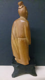 Shanghai China Hand Carved Bamboo Figure Of a Asian Male Holding a Small Sack - Roadshow Collectibles