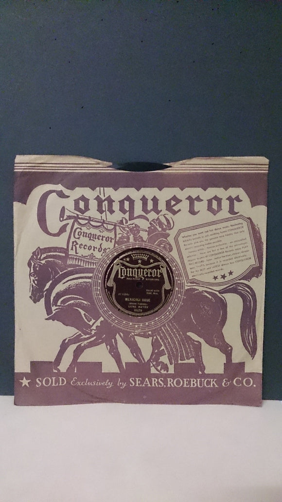 Conqueror Records, Recorded Performance By Gene Autry - Roadshow Collectibles