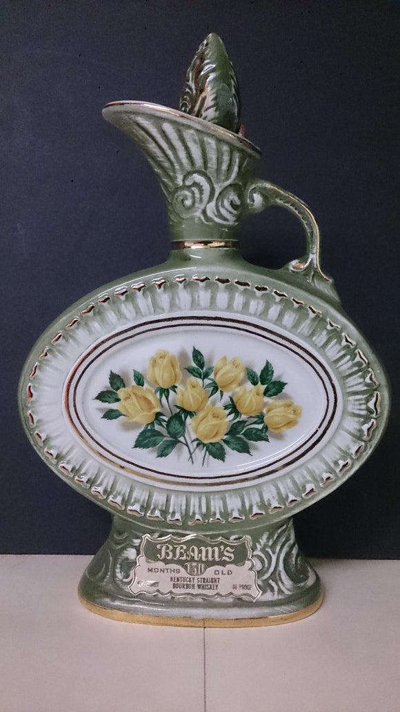 James B Beam Yellow Roses Whiskey Decanter, Regal China, 1969 - Roadshow Collectibles
