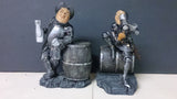 Bookends, a Pair, Depicting Soldiers Drinking - Roadshow Collectibles
