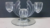 Heisey Triple Candelabra Candlestick Holder, Glass, 1940's - Roadshow Collectibles