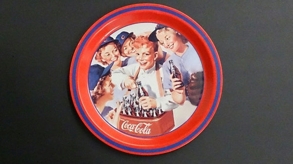 Coca-Cola Beverage Tray 1993, Girl's Softball Team By Haddon Sundblom - Roadshow Collectibles