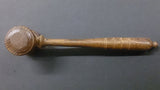 Judge's Courtroom Gavel, Wood Round Head & Handle Detailed Workmanship - Roadshow Collectibles