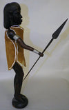African Wood Carved Tribal Figure of a Male Warrior  - Roadshow Collectibles