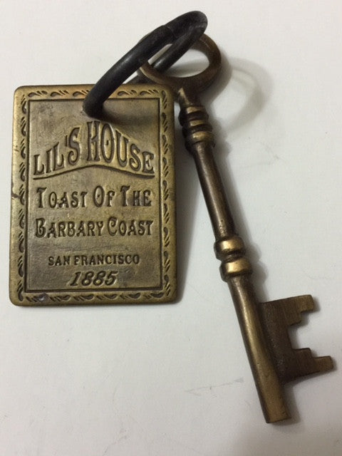 1885 Brothel Room Key Labeled 
