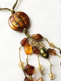 Necklace, Multi Roped, Fancy Earthy Coloured Beads - Roadshow Collectibles