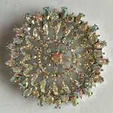 Brooch Pin Silver Tone Mystic Topaz Treated Colourless White Topaz Gem - Roadshow Collectibles
