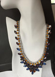 Necklace, Multi-Coloured Faceted Prong Set Crystal Rhinestones - Roadshow Collectibles