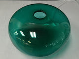 Mid-Century Vase Hand Blown, Shaped Like an Orb Flattened Base, Green - Roadshow Collectibles