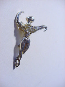 Ballerino Brooch Pin, Silver - Roadshow Collectibles