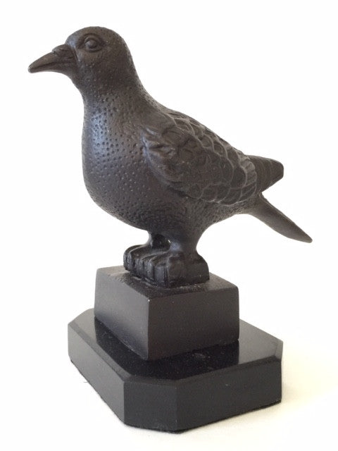 Pigeon Sculpture, Bronze, Standing On a Double Pedestal Base - Roadshow Collectibles