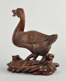 Japanese, Duck, Hand Carved Cherrywood, Glass Eyes, Lots Of Detail  - Roadshow Collectibles