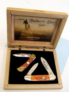 Frost Folding Pocket Knife Set, Father's Day Limited Edition with Case - Roadshow Collectibles