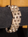 Bracelet, Sterling Silver, Five Layered Staggered Brick Design - Roadshow Collectibles