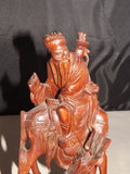 Japanese Archer Seated On a Horse, Hand Carved, Lots Of Detail - Roadshow Collectibles