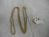 Necklace, 10k Gold Rope Braided Chain - Roadshow Collectibles
