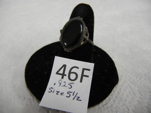 Ring, Sterling Silver Black Onyx Ring, Marked 'Sterling' - Roadshow Collectibles