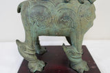 Chinese Bronze Luduan Censer, Qilin Form On Wood Stand, Qing Period - Roadshow Collectibles