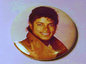 Michael Jackson Promotional Tour Button, 1980's, King Of Pop, Authentic - Roadshow Collectibles
