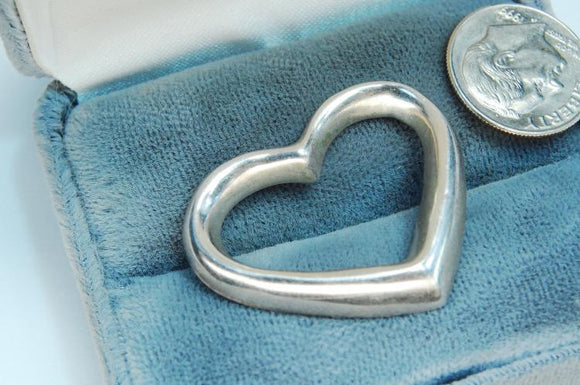 Pendant, Sterling Silver Heart Pendant - Roadshow Collectibles