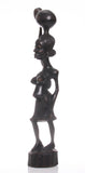 African Hand Carved Ebony, Pregnant Woman Carrying a Water Jug - Roadshow Collectibles