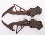 Pair Of Extension Ladder Ratcheting Iron Brackets, Pat. May 19, 1896  - Roadshow Collectibles