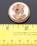 Alice Caviness Cameo Mother Of Pearl Brooch, Handmade, 12k Gold Filled - Roadshow Collectibles