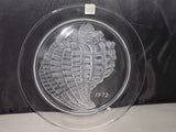 Lalique Crystal Shell Plate 1972, Signed Authentic Lalique Crystal - Roadshow Collectibles