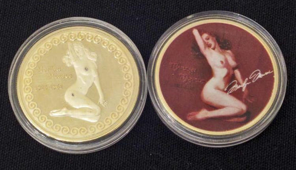 Marilyn Monroe Nude Commemorative Gold Clad Coin - Roadshow Collectibles