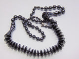 Necklace, Beaded Natural Hematite Gemstones, Different Shapes, & Sizes - Roadshow Collectibles